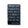 opportunity is missed small, sign, - Barn Owl Primitives, vintage wood signs, typography decor, 