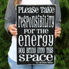 please take responsibility