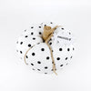 Puffy Pumpkins - black and white polka dots