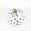 Puffy Pumpkins - black and white polka dots
