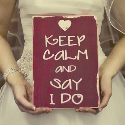 keep calm and say i do, sign, - Barn Owl Primitives, vintage wood signs, typography decor,