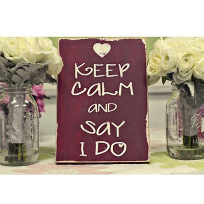 keep calm and say i do, sign, - Barn Owl Primitives, vintage wood signs, typography decor,