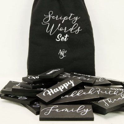 Script Words for Letter Board Letters