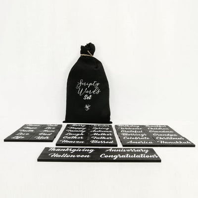 Script Words for Letter Board Letters