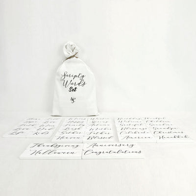 Script Words for Letter Board Letters