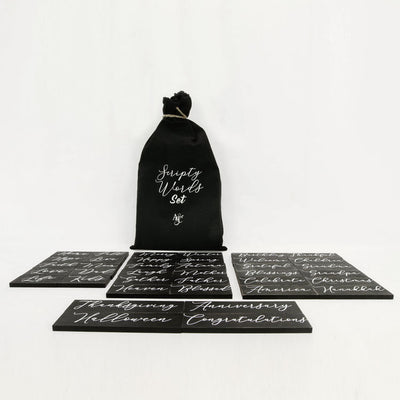 Script Words for Letter Board Letters