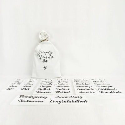 Script Words for Letter Board Letters