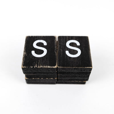 Extra Individual Letters for Letter Boards Black Tiles