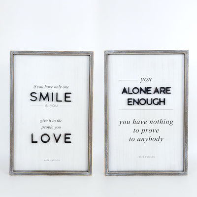 You Alone are Enough Maya Tall Reversible Sign