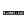 #socialdistancing black and white sticker