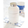 stoneware measuring cups, white kitchen decor