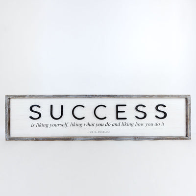 Success Teach Maya Reversible Sign