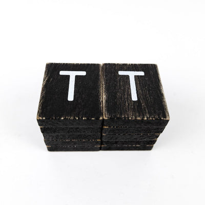 Extra Individual Letters for Letter Boards Black Tiles