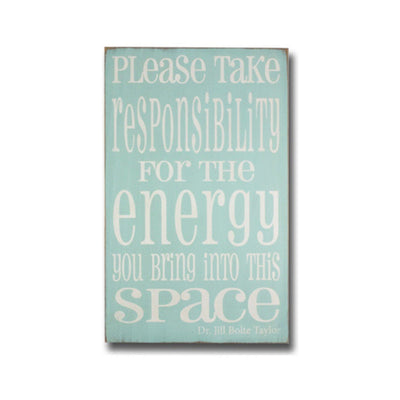 please take responsibility, sign, - Barn Owl Primitives, vintage wood signs, typography decor,