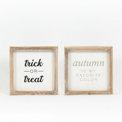 Trick Or Treat Reversible Sign