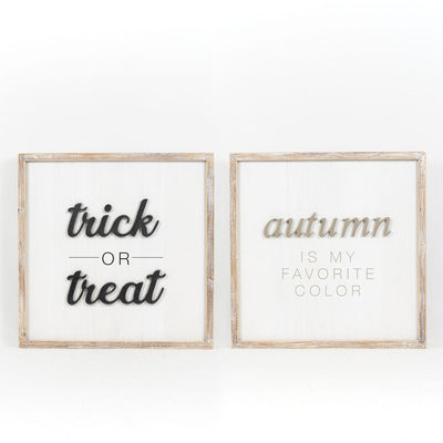 Trick Or Treat Reversible Sign