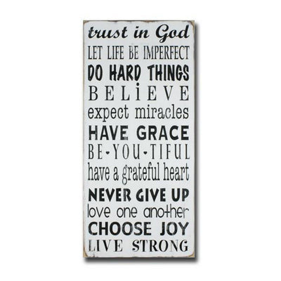 trust in god - Barn Owl Primitives
 - 1