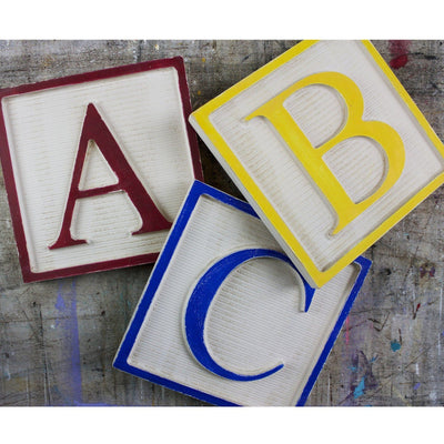 large A, B, C, alphabet set, sign, - Barn Owl Primitives, vintage wood signs, typography decor,