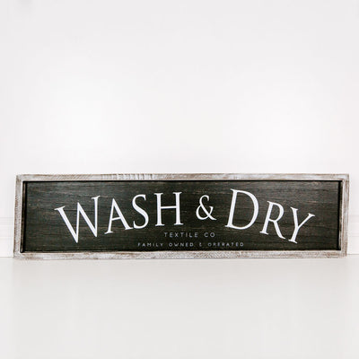Wash and Dry Reversible Sign