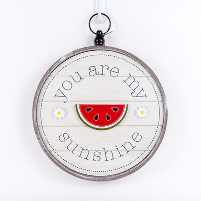 You Are My Sunshine Round Reversible Sign