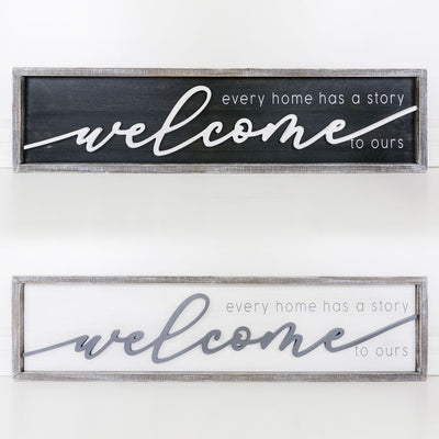 Welcome to Ours Reversible Sign