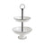 2-tier pedestal tray