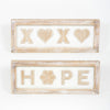 XOXO and HOPE Reversible Sign