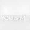 you & me word cutout