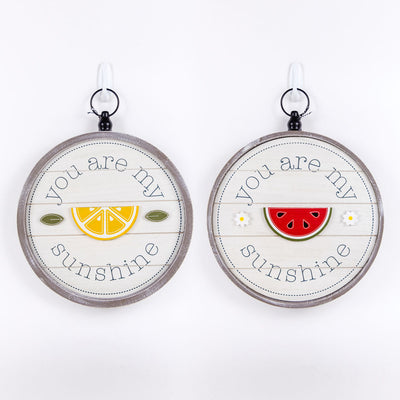 You Are My Sunshine Round Reversible Sign